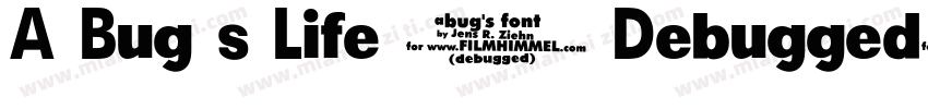 A Bug s Life - Debugged字体转换